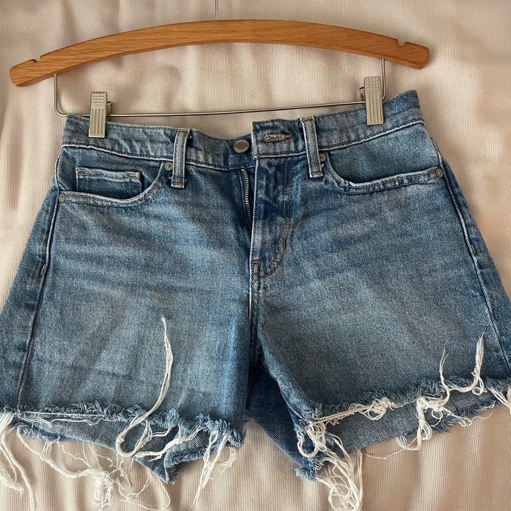 Banana republic jeans shorts, size 27 and light summery blue color.